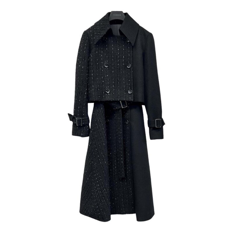 【籽言专属】圣迪奥秋冬女装小香风高端气质时尚连衣裙S234Z1405