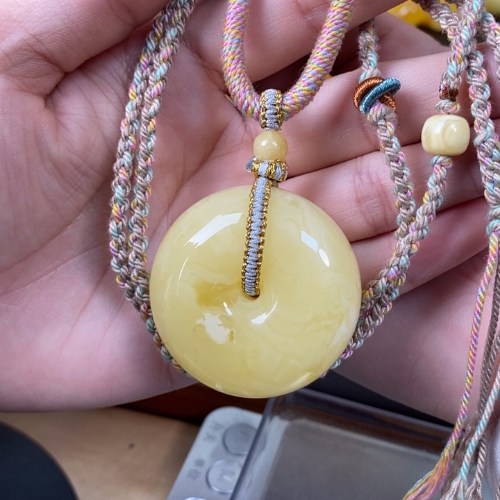 未镶嵌琥珀裸石平安扣