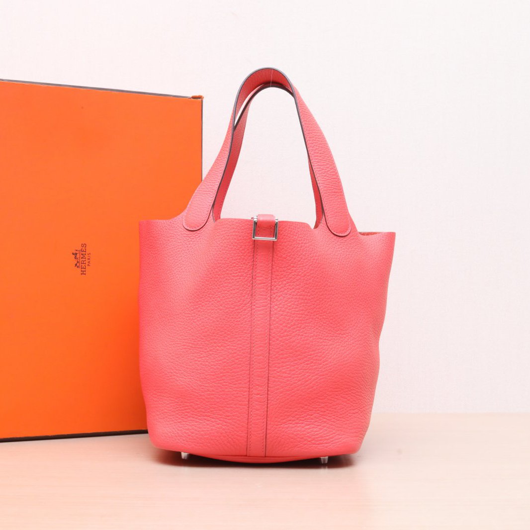 95新 Hermes/爱马仕 22 菜篮子 TC皮 D刻 手提包 P205336736