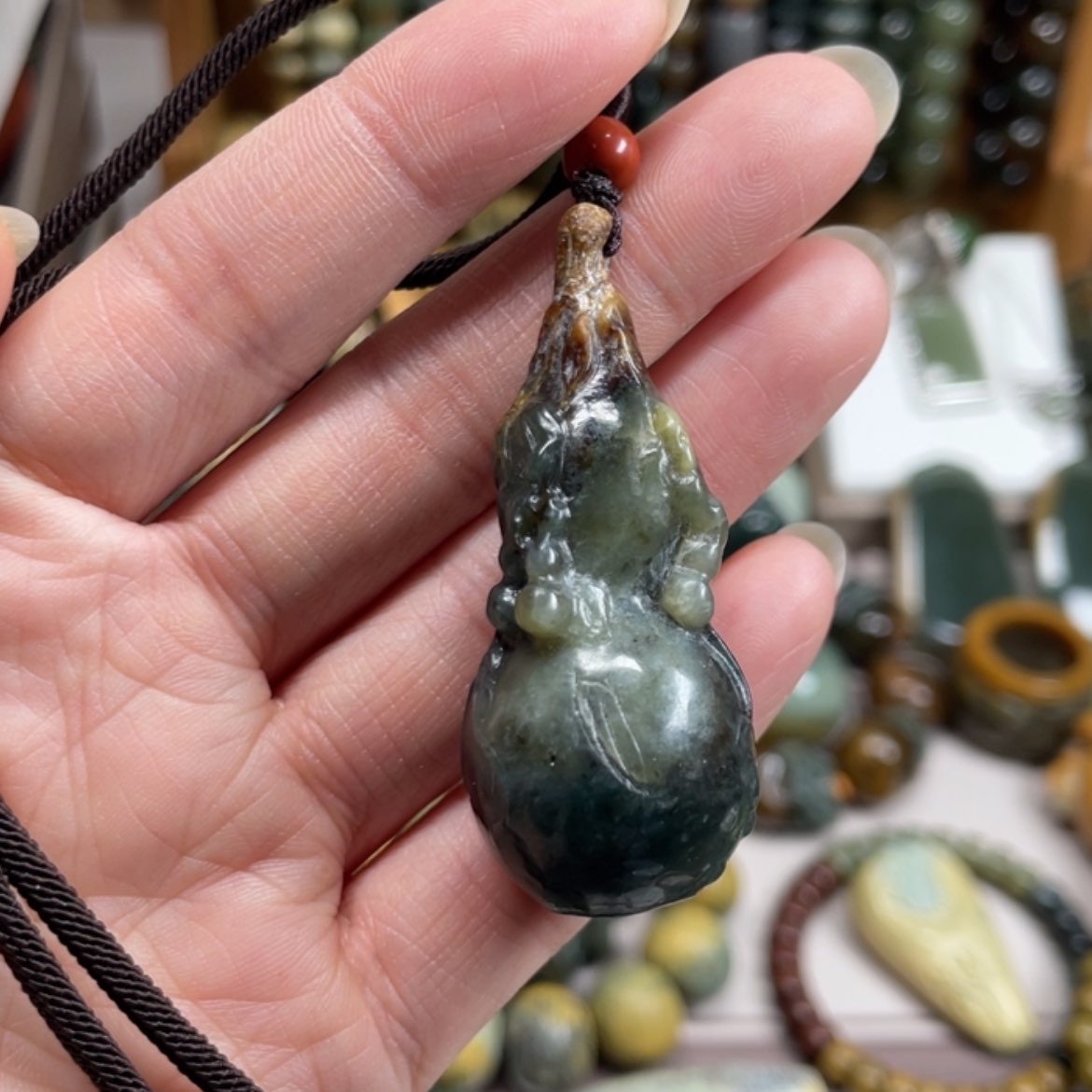 【闪购商品】岫岩河磨玉（透闪石质玉）挂件未镶嵌