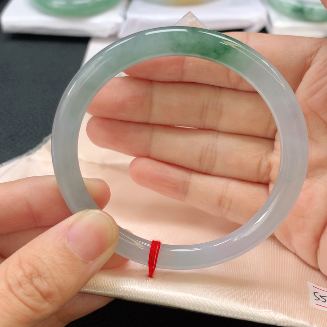 翡翠手镯未镶嵌翡翠圆55