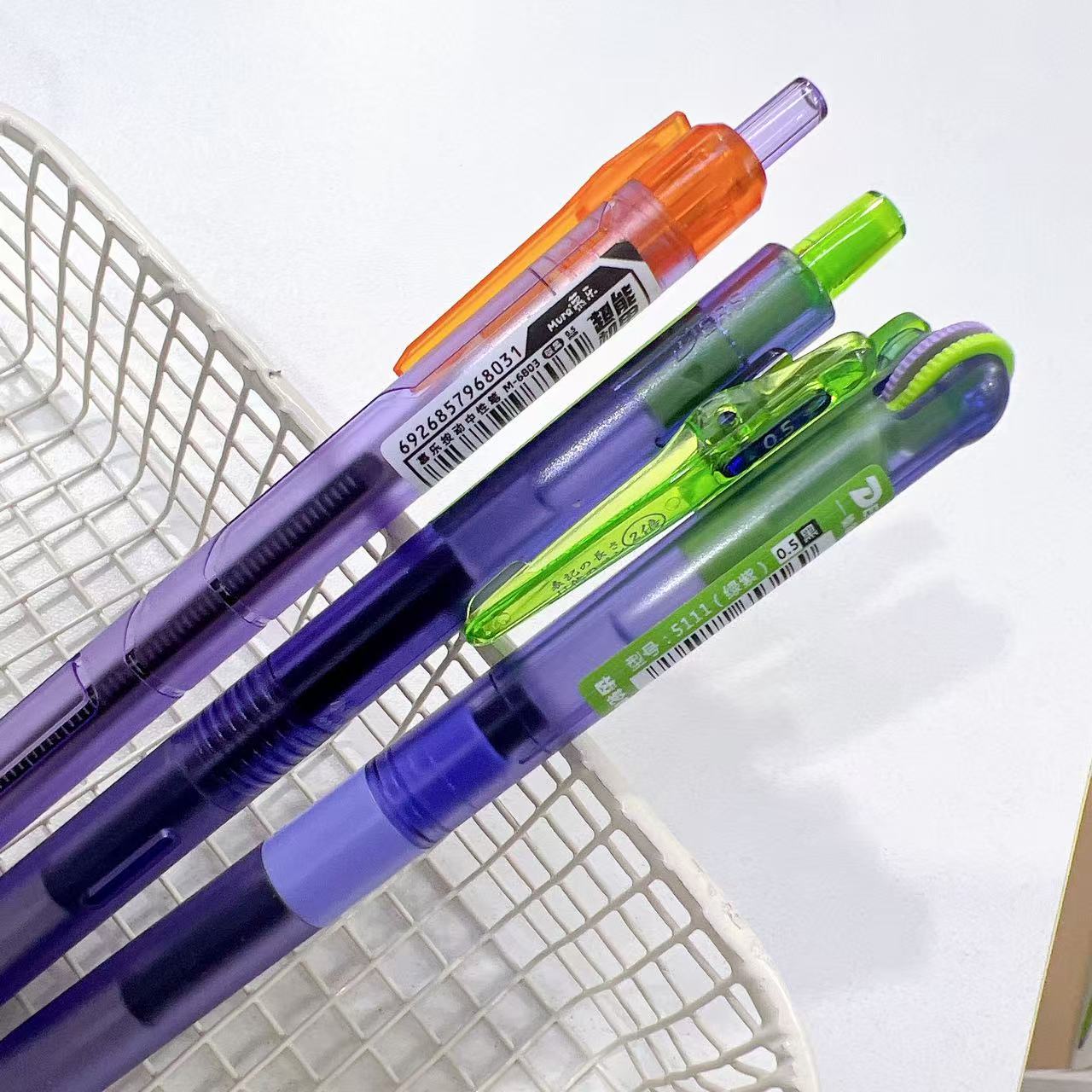 【黑墨/3支】L01紫杆,德尔施齿轮赛博慕乐机甲..掉封蜡不售后