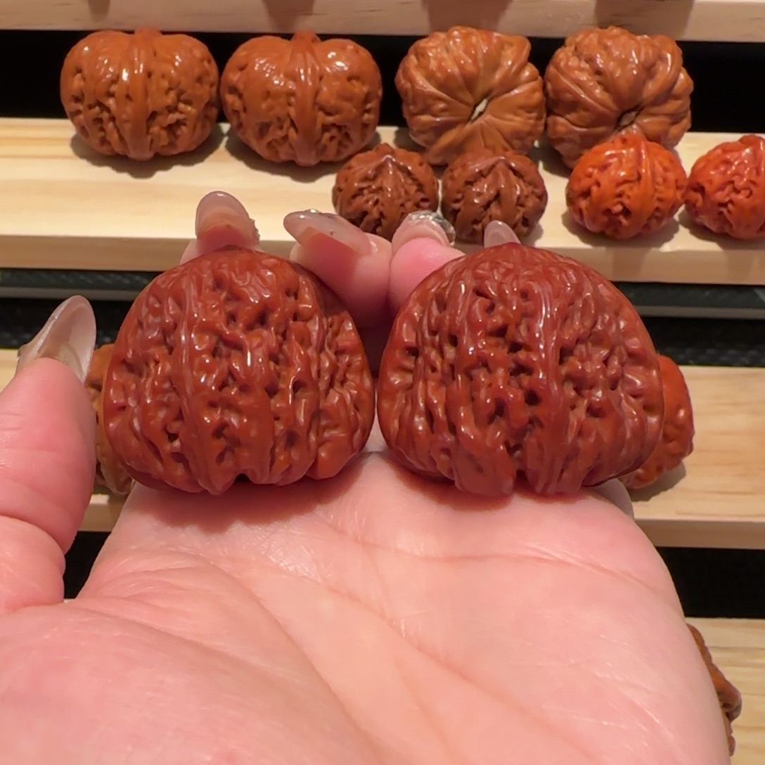 吊坠文玩核桃玉化平谷聚宝盆37精品2793