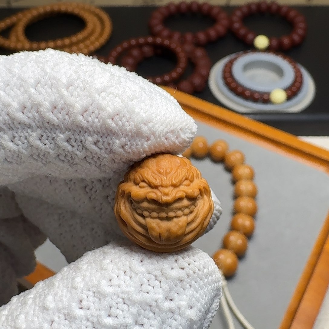 ᅠ***冲猴头核桃手串甜僧单颗