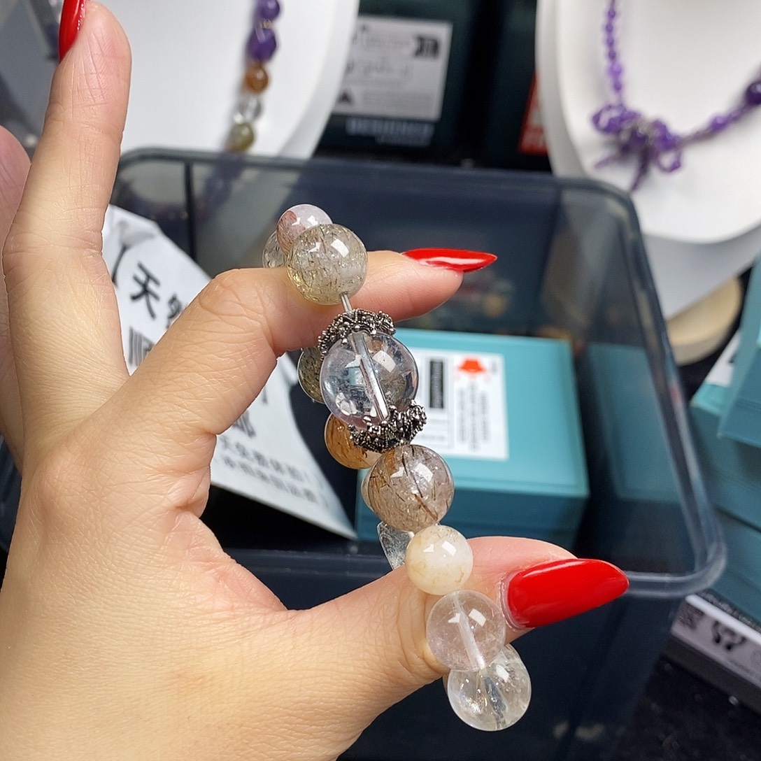 手链水晶银S925镶嵌