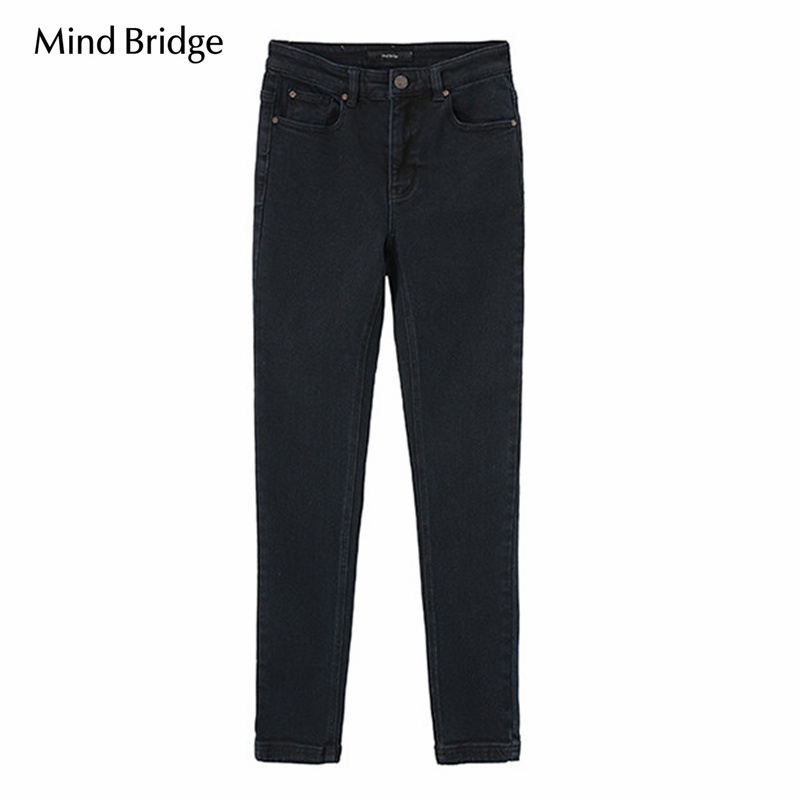 Mind Bridge/心桥简约修身百搭牛仔裤MB822-MVDP722HDN