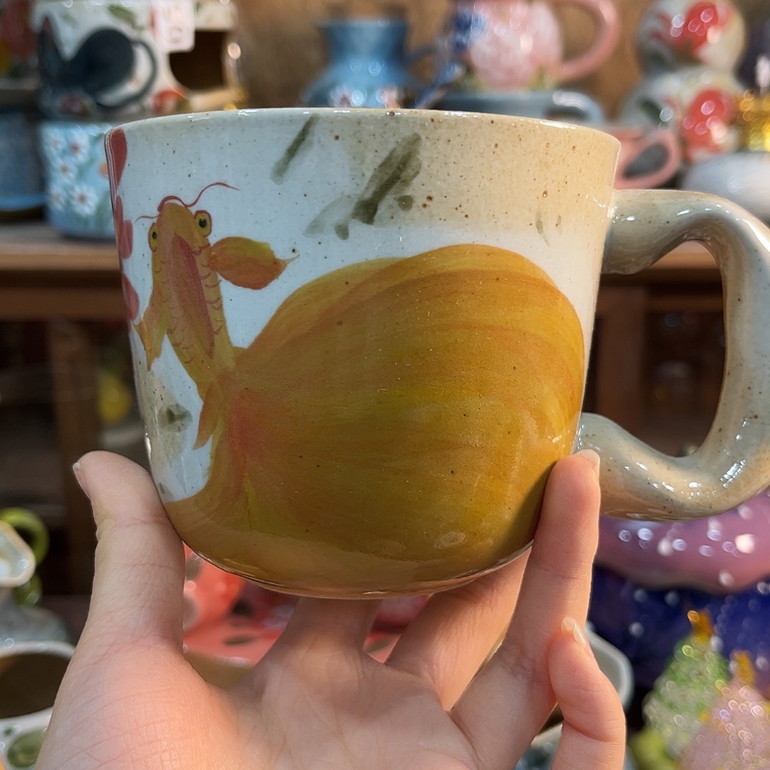 陶泥景德镇纯手工手绘高温釉下彩