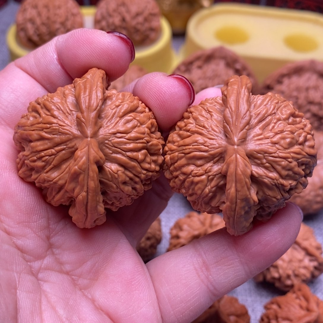 文玩核桃把件毕业白狮子43+全品