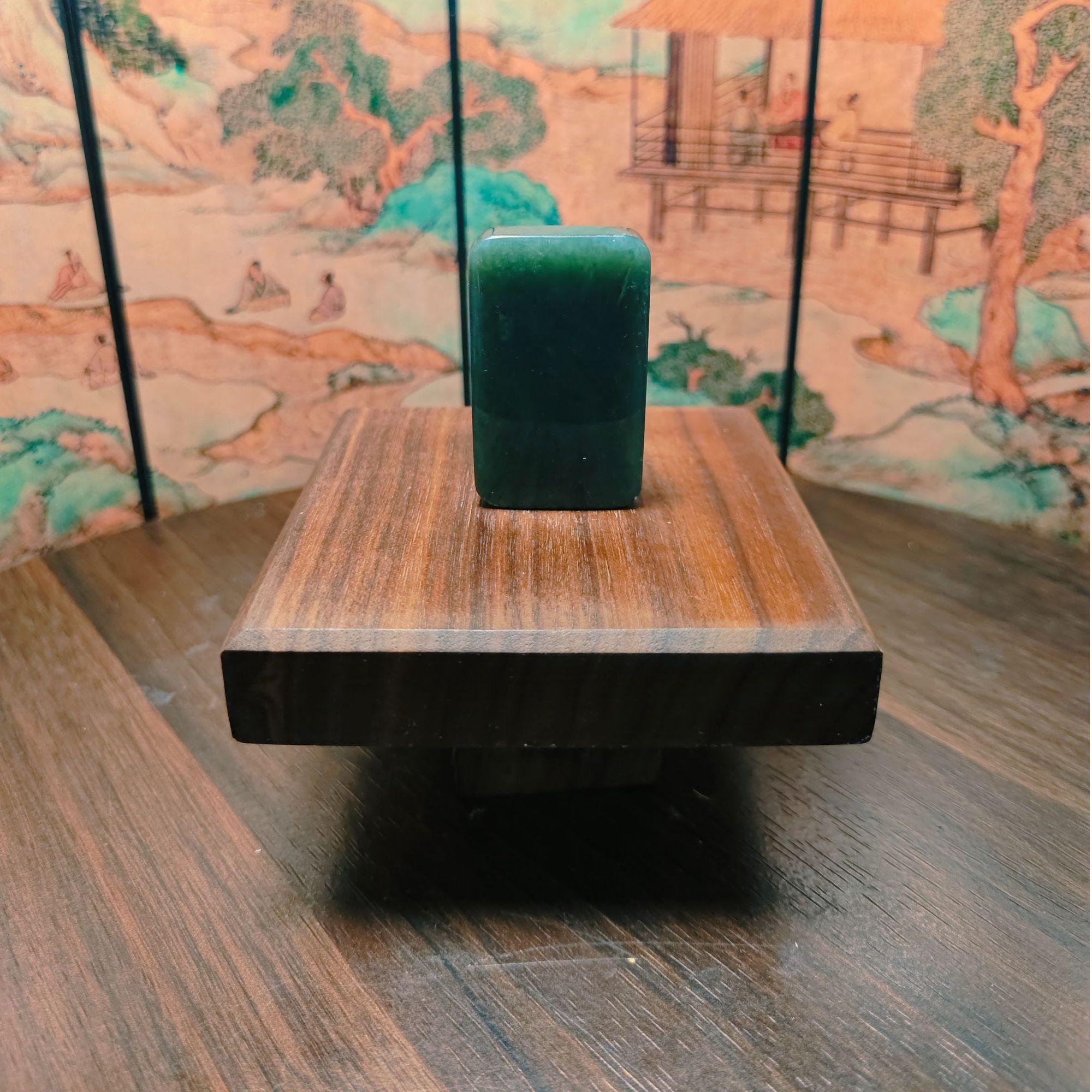 F和田玉无事牌吊坠0457