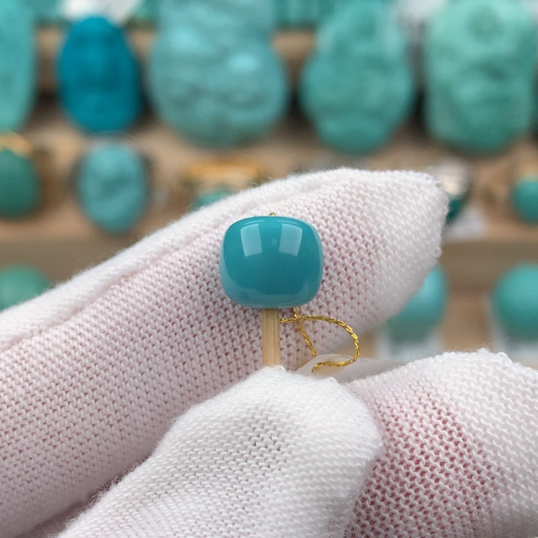 绿松石配饰未镶嵌卡8.8*7.8