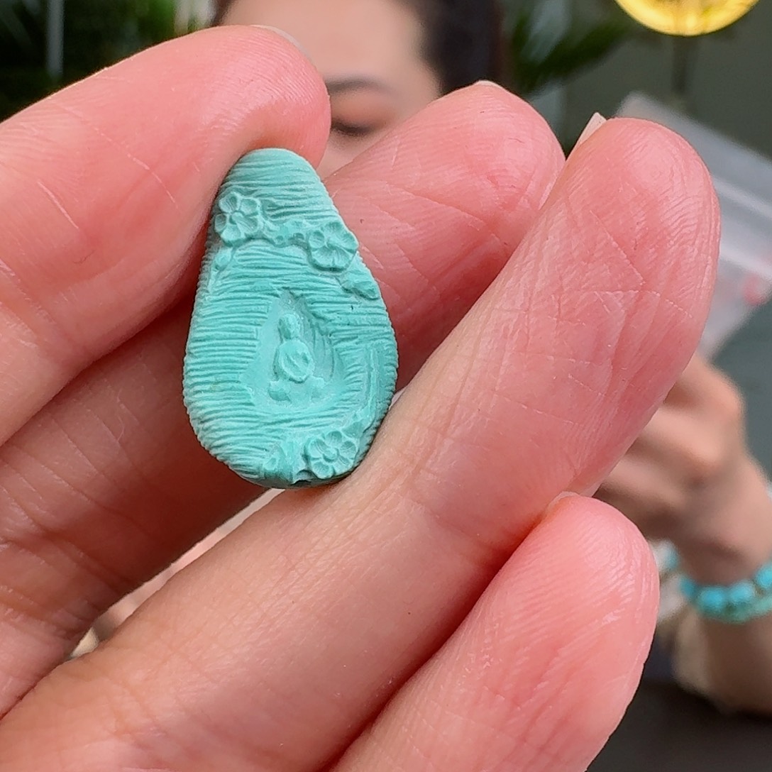 绿松石珠宝奇石未镶嵌