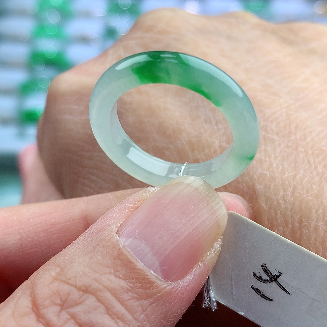 未镶嵌戒指翡翠14号