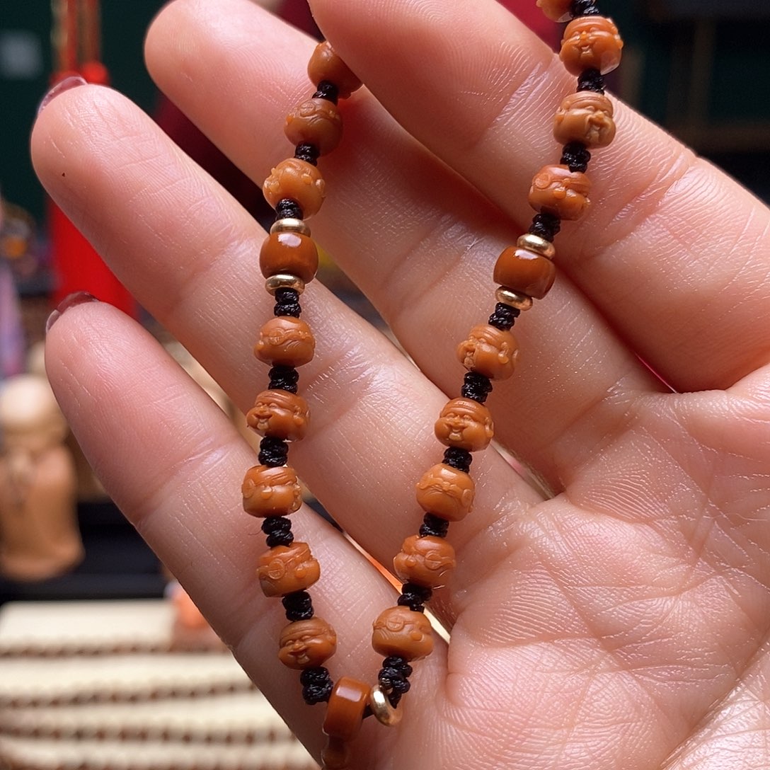 吊坠橄榄核0.6财神