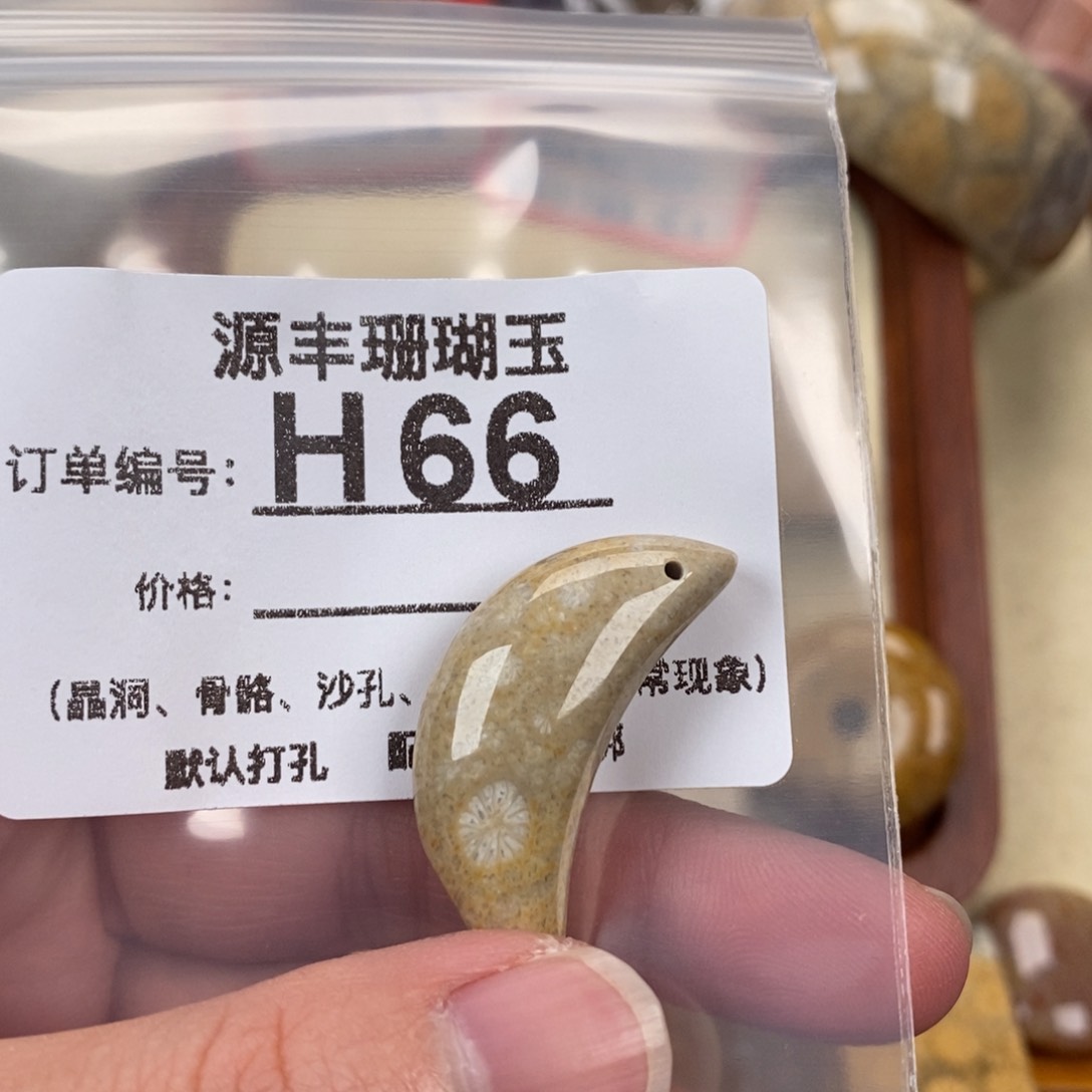 硅化玉颈饰未镶嵌兰*