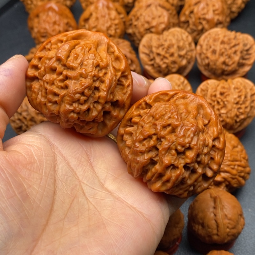 【闪购商品】文玩核桃把件46官帽