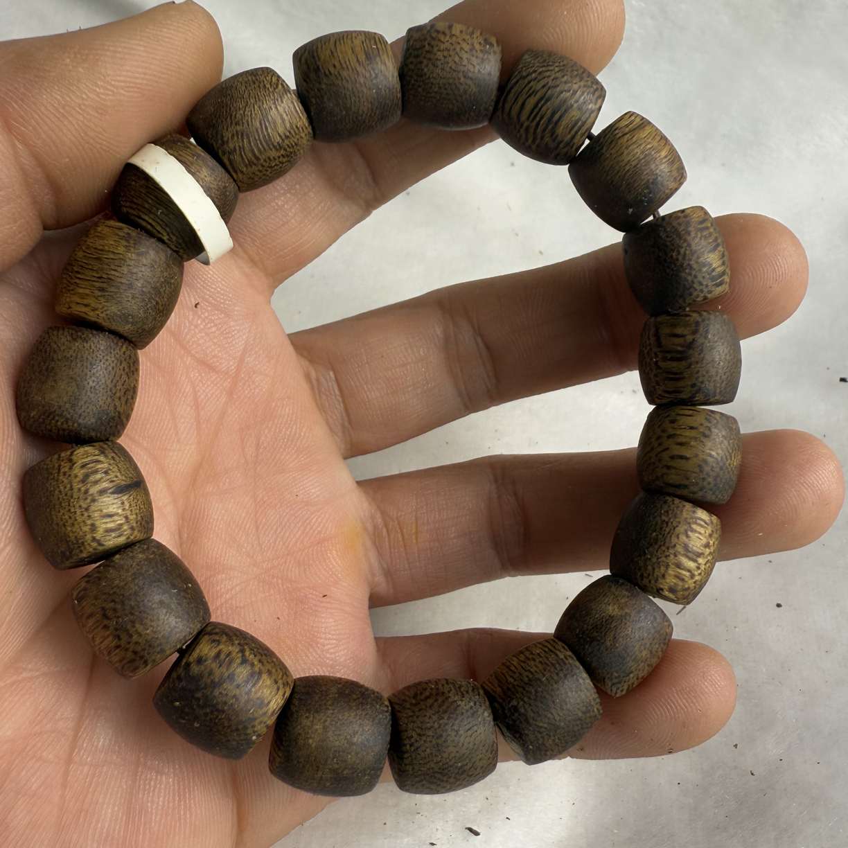 沉香奇楠沉香卡1.1古珠手串老料级棋韵味十足10克（多样性发一）