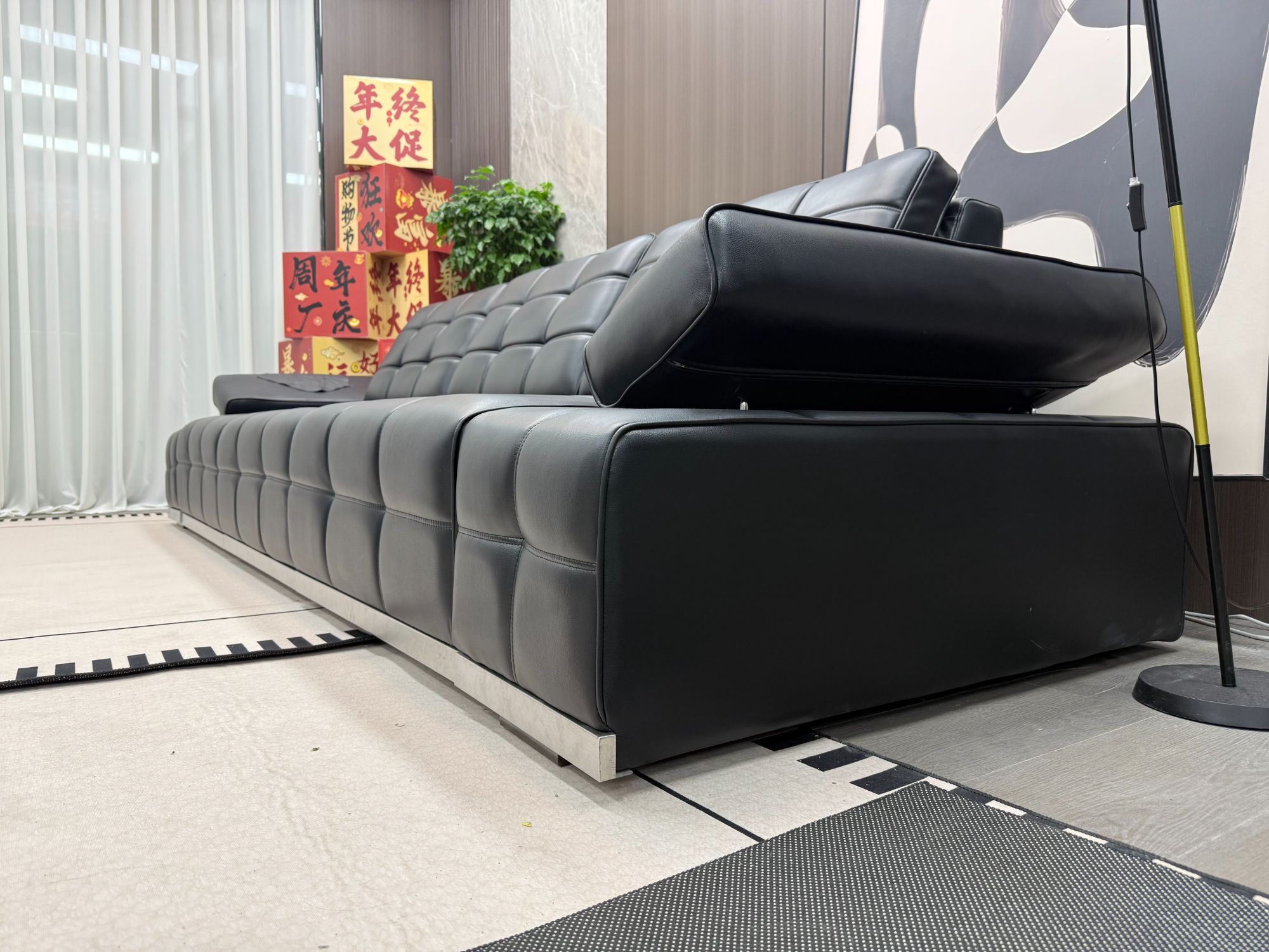 【合金底框链接】意式轻奢电动简约大气家用伸缩功能