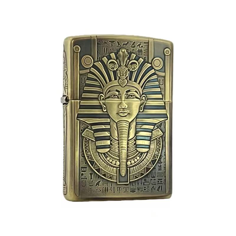 ZIPPO打火机【常规图坦卡蒙】 蝎子黄铜五面防风送男友礼品 DYJ1