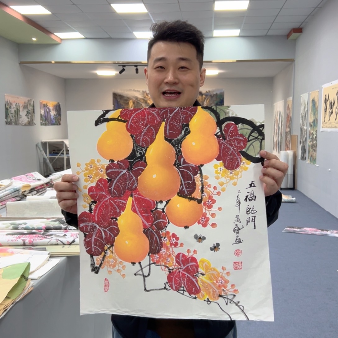 国画国画作品宣纸纯手绘