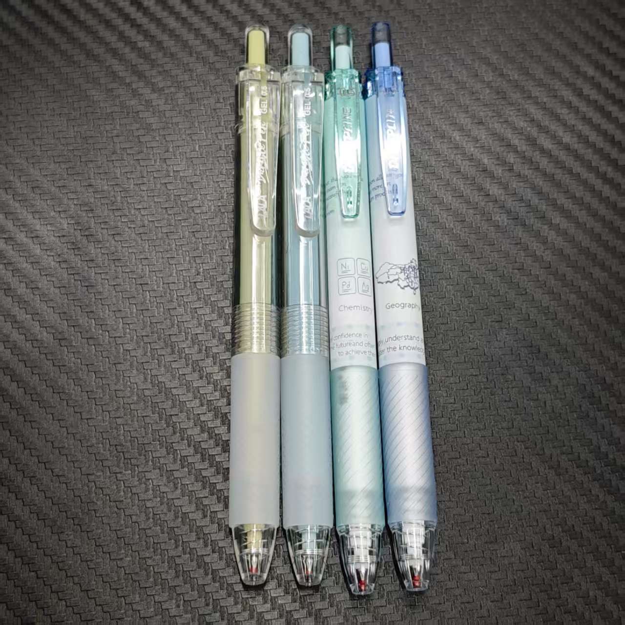 【4支蓝绿杆（黑）】【2支lala青春系7803+2支东米学科936（地理+化学）】