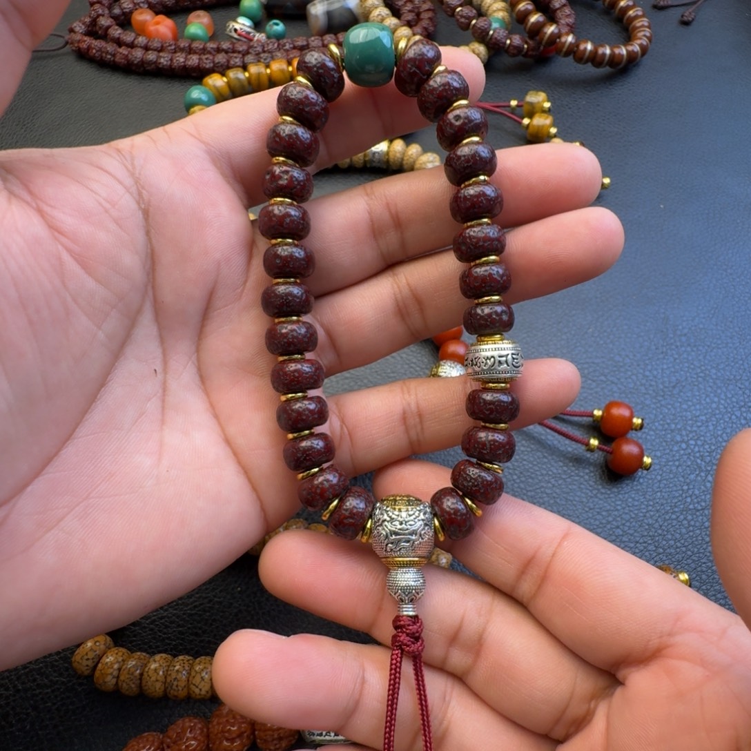 小***溜香榧木金刚菩提手持