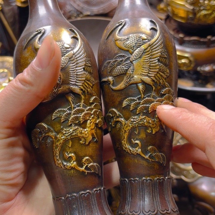 铜器摆件收收藏藏