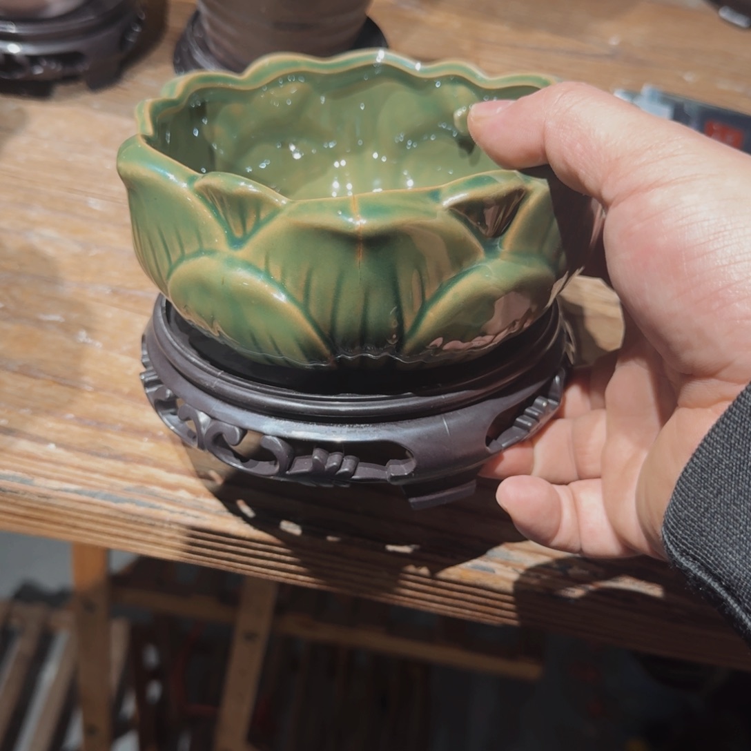 紫砂花盆粗陶盆 呀