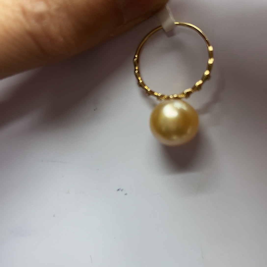 海水珍珠戒指18K金镶嵌