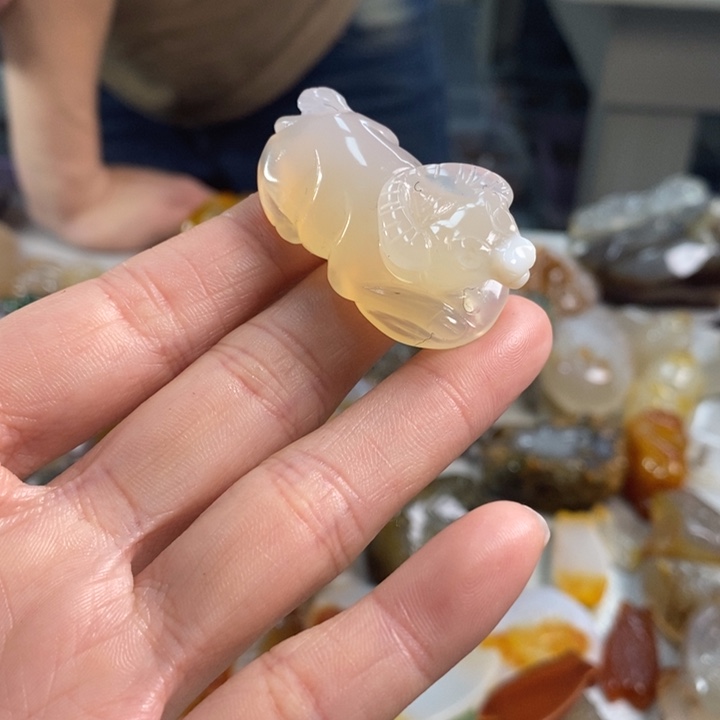 玛瑙/玉髓吊坠(不含链)未镶嵌