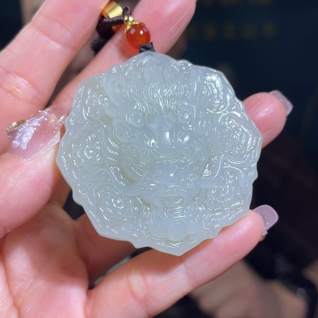 和田玉颈饰未镶嵌多样性发一件