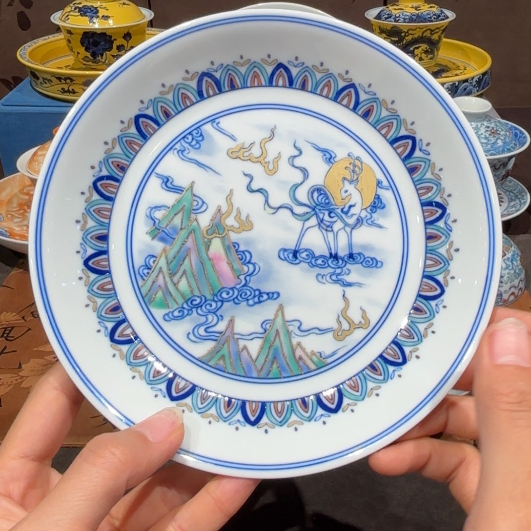 瓷片手工手绘陶瓷茶具