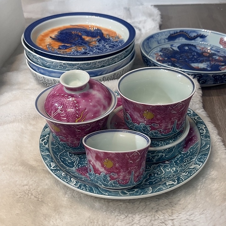 飞***天胭脂红龙5件套特价包邮