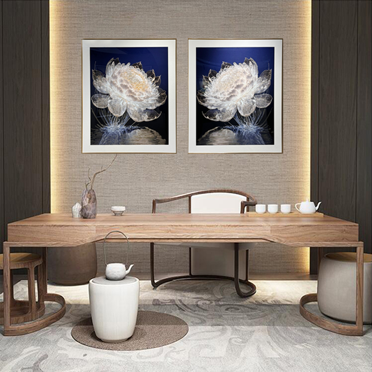 手工铜版画《光影睡莲》70×85