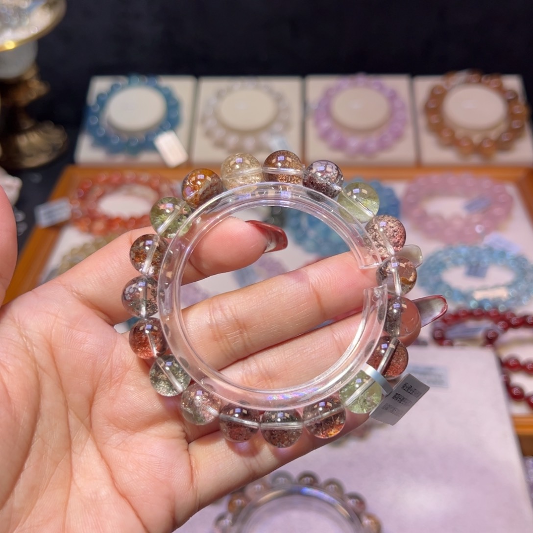 水晶手串未镶嵌?**虎宠粉莫奈四季幽灵10.7m m