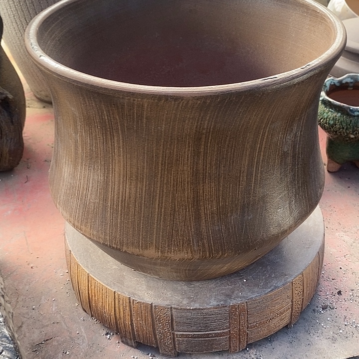 紫砂花盆口25高度20处理