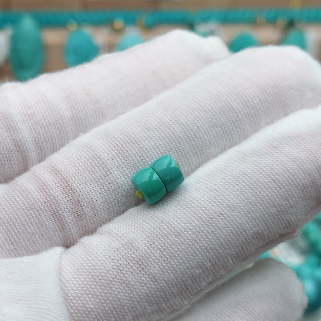 未镶嵌绿松石珠宝奇石6mm
