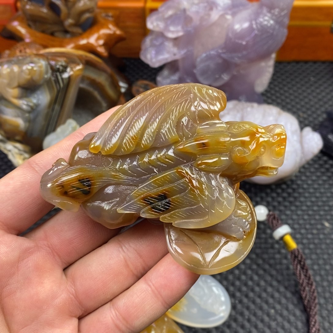 玛瑙/玉髓手把未镶嵌