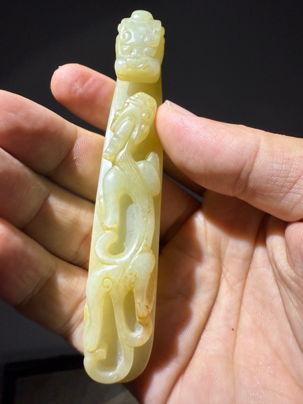 明，苍龙教子，玉带钩