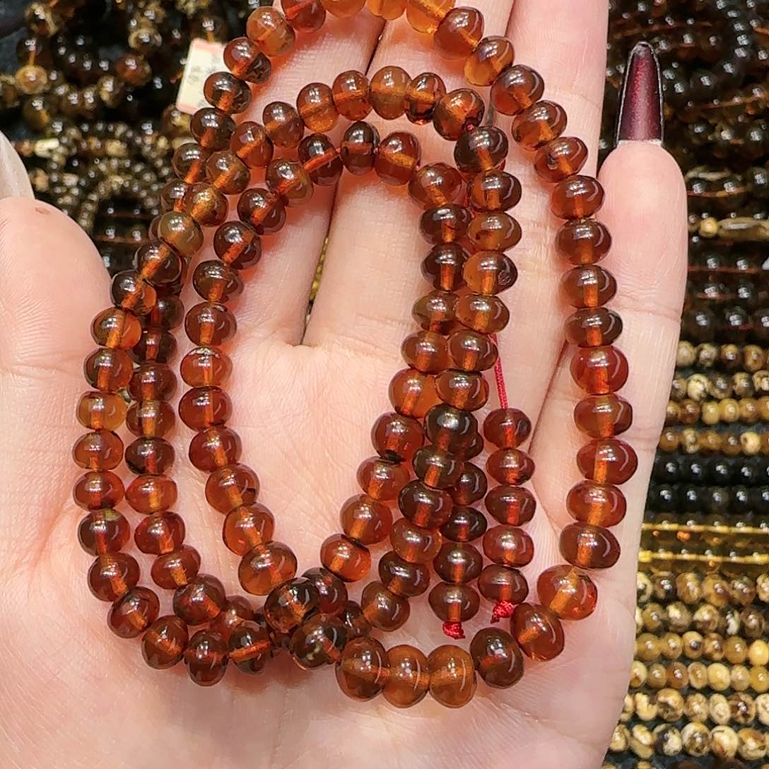 琥珀耳饰未镶嵌抚顺琥珀