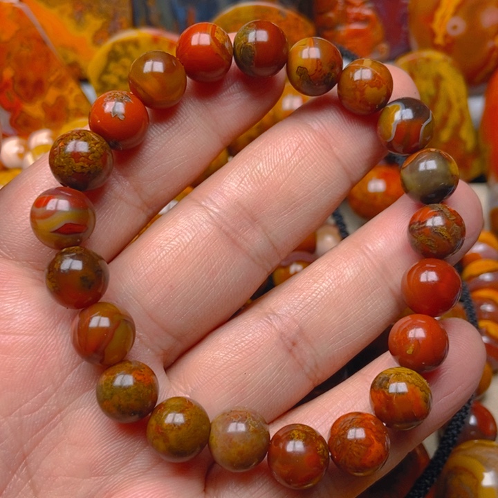 美***真玛瑙/玉髓未镶嵌手串