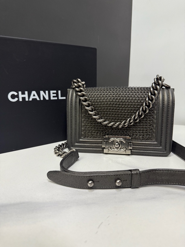 95新 Chanel/香奈儿 Leboy链条包/18开20cm/JJ0654011508