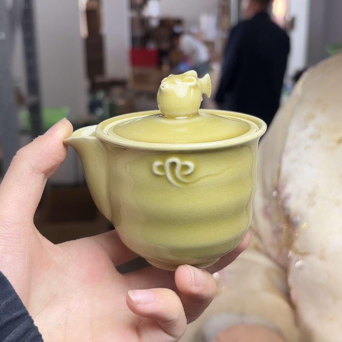 龙泉云间青瓷小米茶器