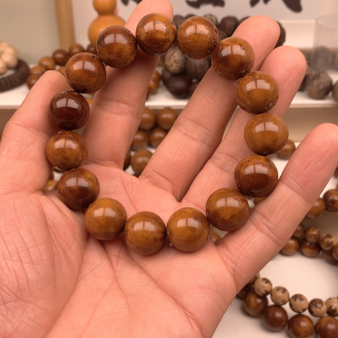 【闪购商品】紫金鼠手串w***宁光珠手串15