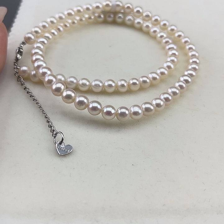 淡水珍珠未镶嵌颈饰5-6极光炫彩