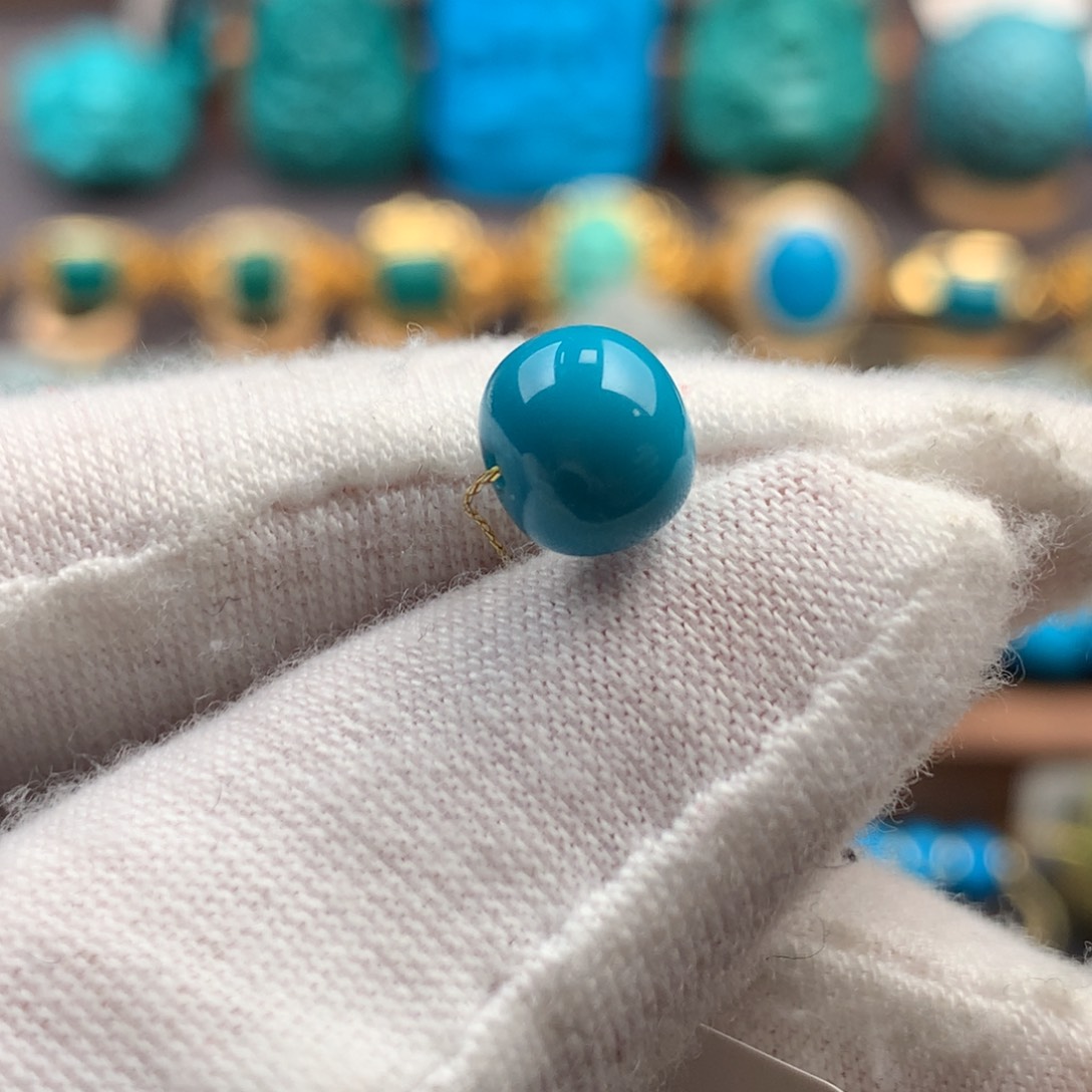 绿松石未镶嵌绿松石7.8mm