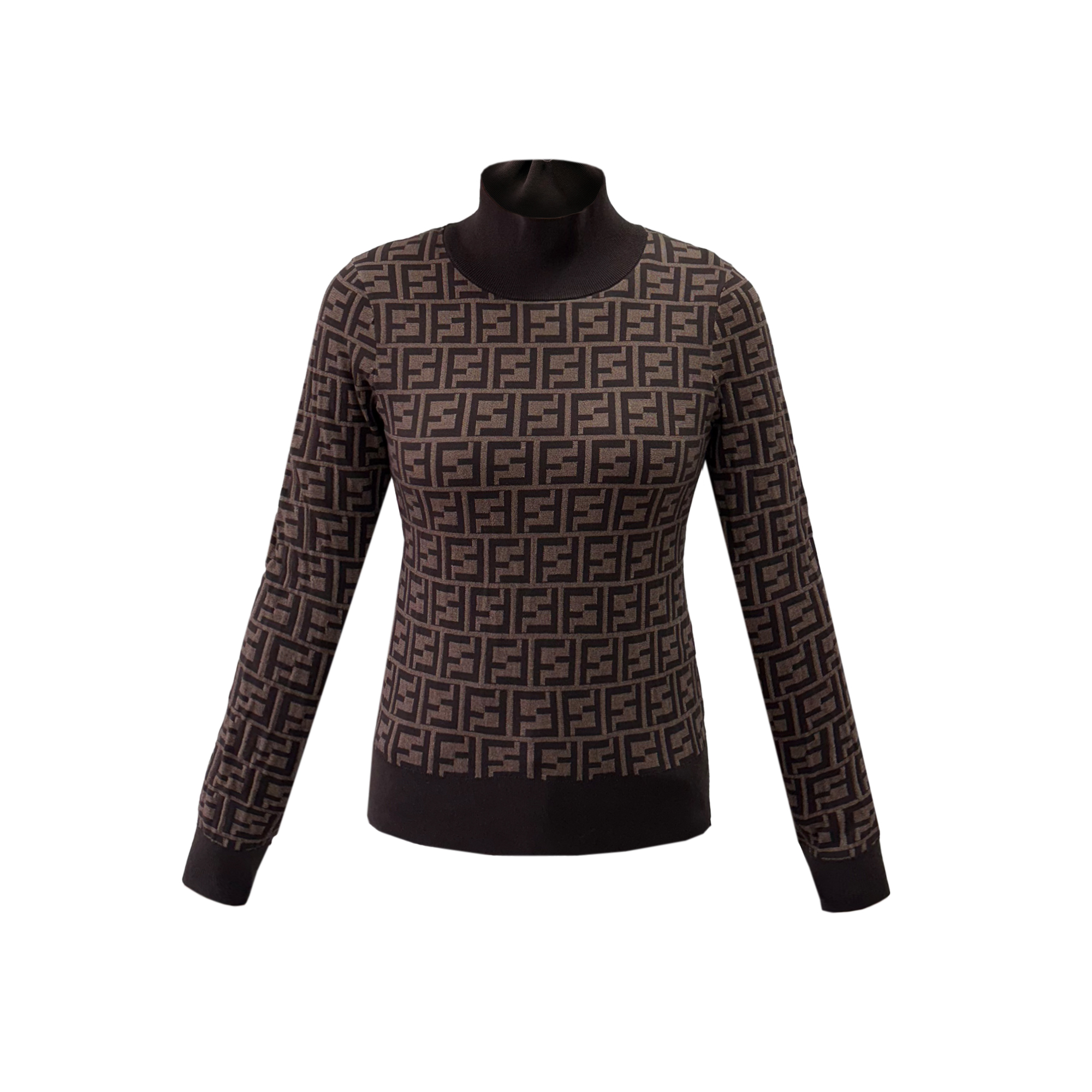 朗尼芬迪女生时尚针织爆款优雅风高领毛衫73F5133355