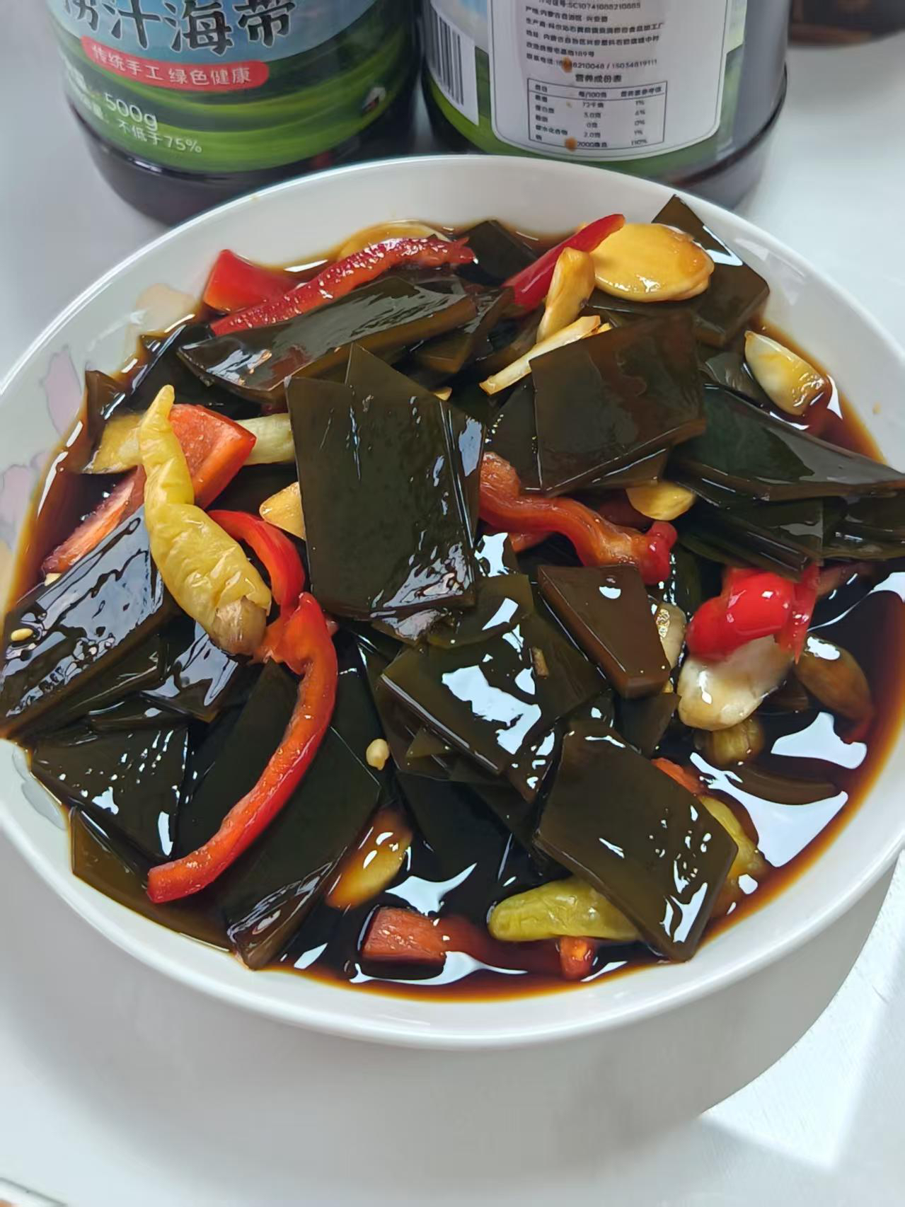 捞汁海带（酸甜微辣）