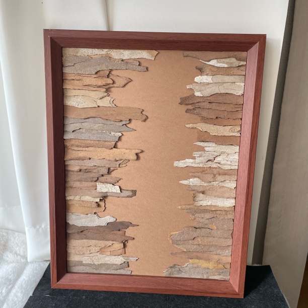 天然树皮DIY半成品手工立体相框A3尺寸