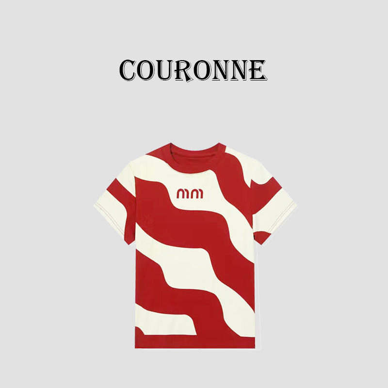 【桐桐】-潮牌设计感潮酷修身百搭圆领短袖打底上衣24678