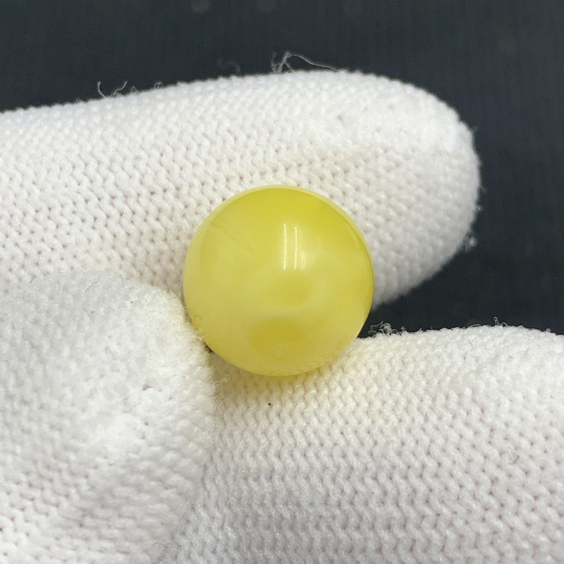 X1216保真原矿俄料尺寸12.2mm蜜蜡单颗圆珠单珠隔珠配饰微瑕放漏
